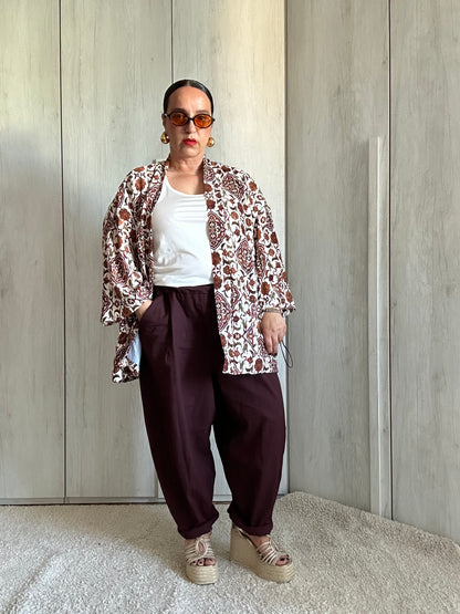 PANTALONE SAHARA COLOR VINO 🍷