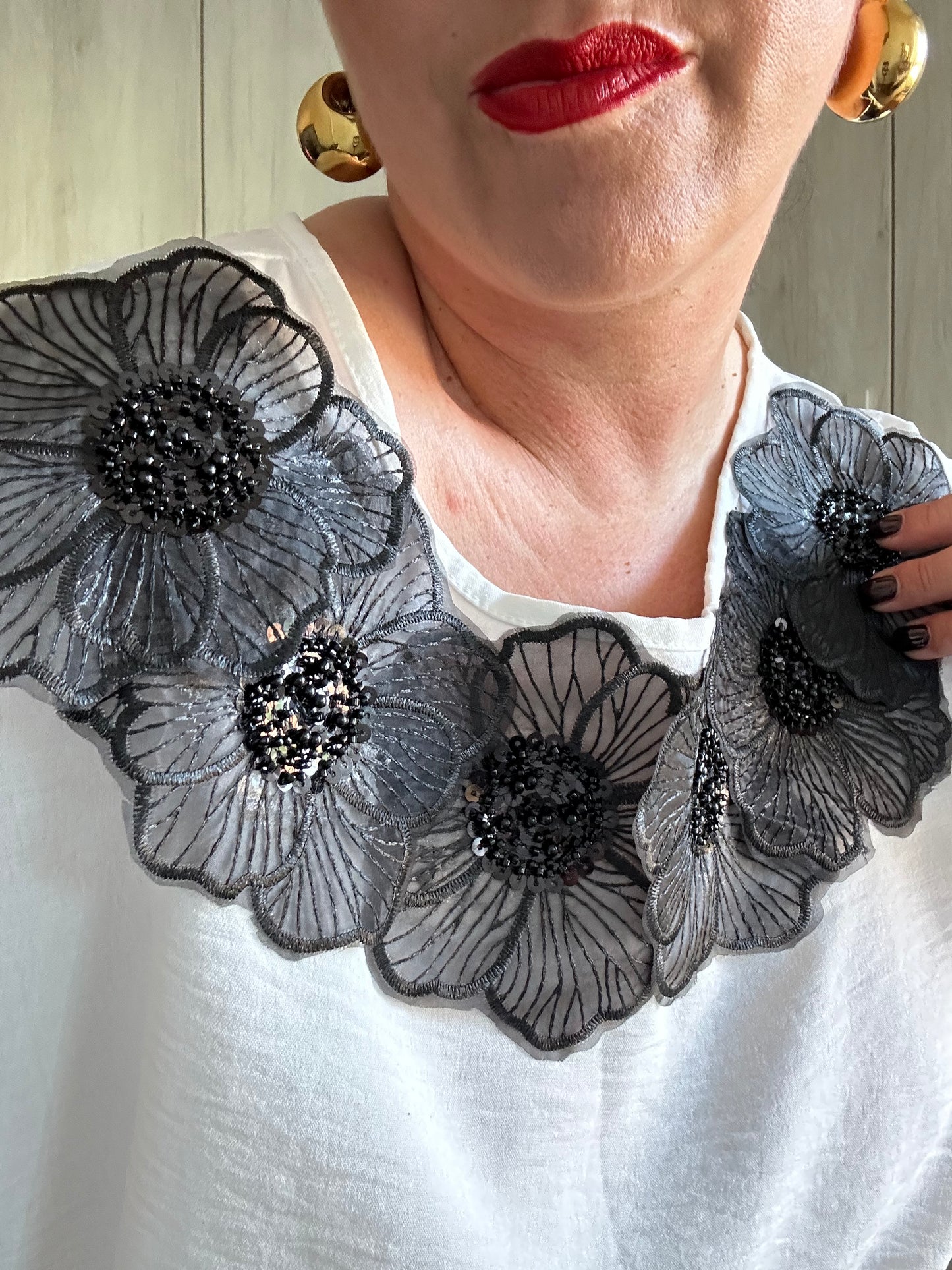 BLUSA PETALI NERI 🖤✨
